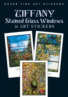 Tiffany Stained Glass Windows: 16 Art Stickers