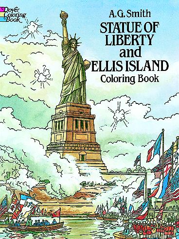 Statue of Liberty and Ellis Island Coloring Book