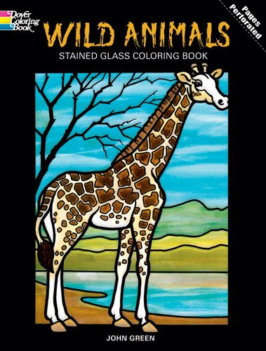 Wild Animals Stained Glass Coloring Book