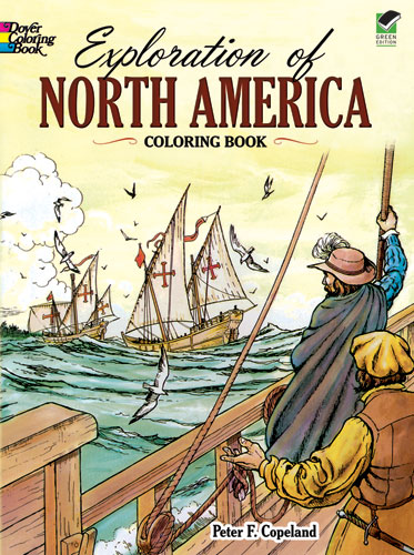 Exploration of North America Coloring Book