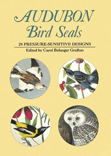 Audubon Bird Seals: 24 Pressure-Sensitive Designs
