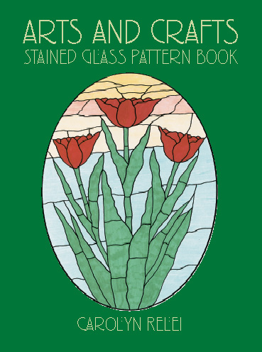 Arts & Crafts Stained Glass Pattern Book