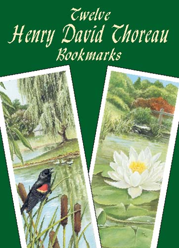 Twelve Henry David Thoreau Bookmarks