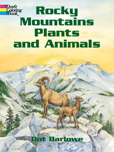 Rocky Mountains plants and Animals Colouring Book