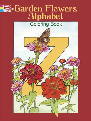 Garden Flowers Alphabet Colouring Book