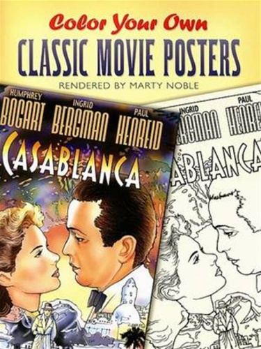 Color Your Own Classic Movie Posters