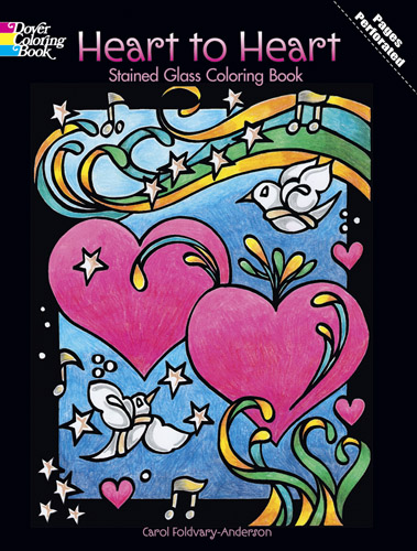 Heart to Heart Stained Glass Coloring Book