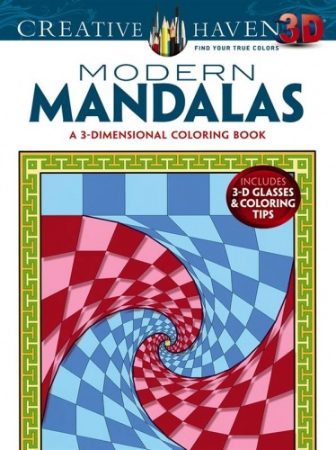 Creative Haven 3-D Modern Mandalas Coloring Book