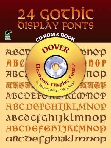 24 Gothic Display Fonts - CD-Rom and Book