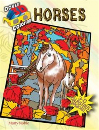 3-D Coloring Book--Horses
