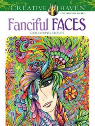 Creative Haven Fanciful Faces Coloring Book