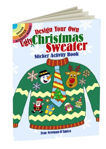 Design Your Own ''Ugly'' Christmas Sweater Sticker Activity Book