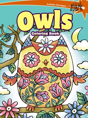 SPARK -- Owls Coloring Book