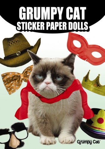 Grumpy Cat Sticker Paper Dolls