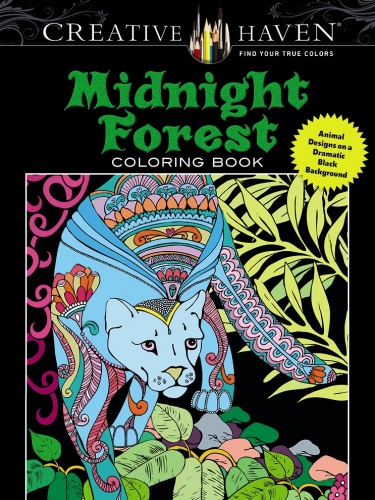 Creative Haven Midnight Forest Coloring Book