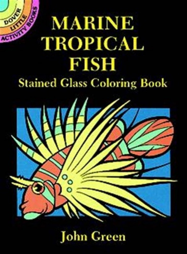 Marine Tropical Fish Stained Glass Colouring Book