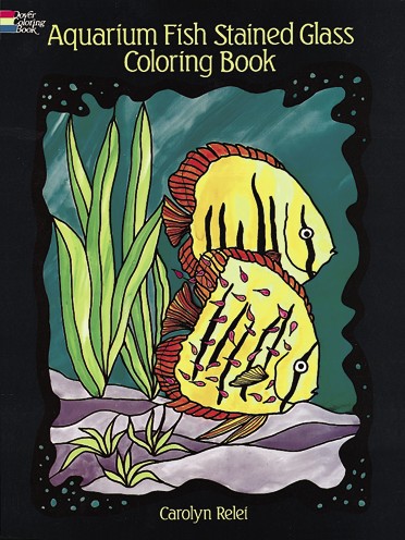 Aquarium Fish Stained Glass Coloring Book