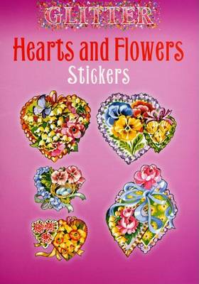 Glitter Hearts and Flowers Stickers