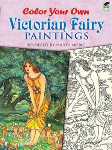 Color Your Own Victorian Fairy Paintings