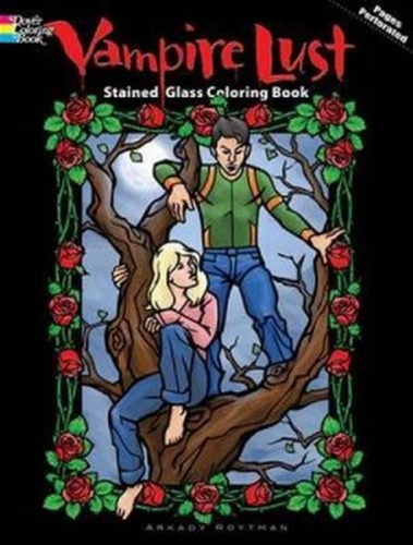 Vampire Nights Stained Glass Colouring Book