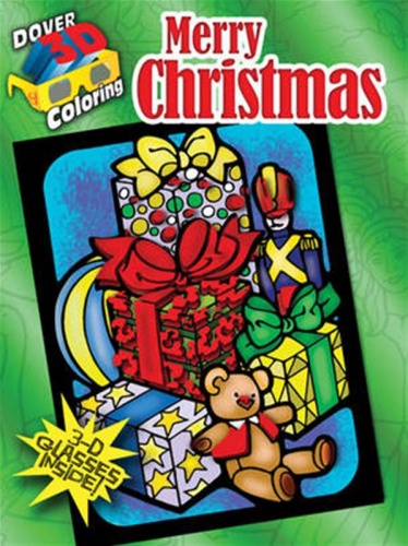 Merry Christmas-Dover-3-D-Coloring-Book