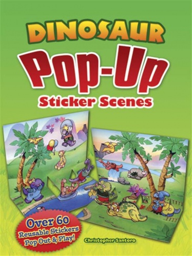 Dinosaur Pop-Up Sticker Scenes