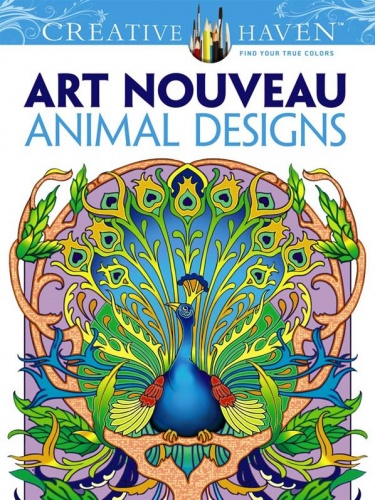 Creative Haven Art Nouveau Animal Designs Coloring Book