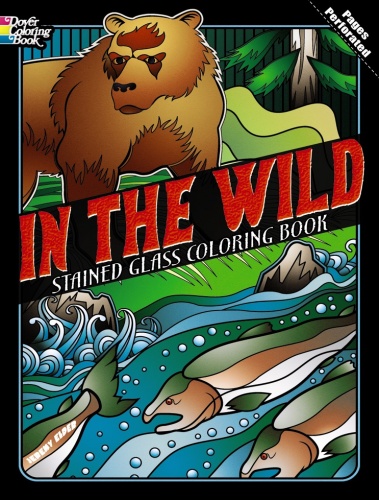 In the Wild Stained Glass Coloring Book