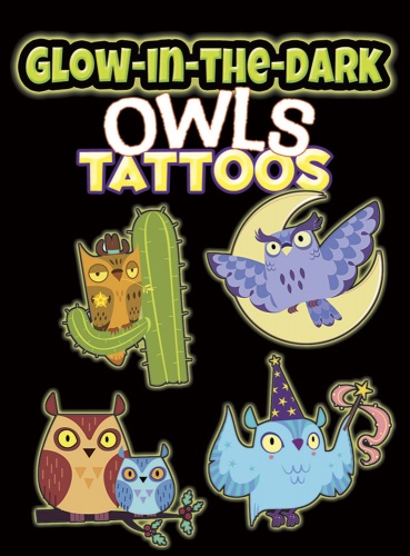 Glow-in-the-Dark Tattoos Owls
