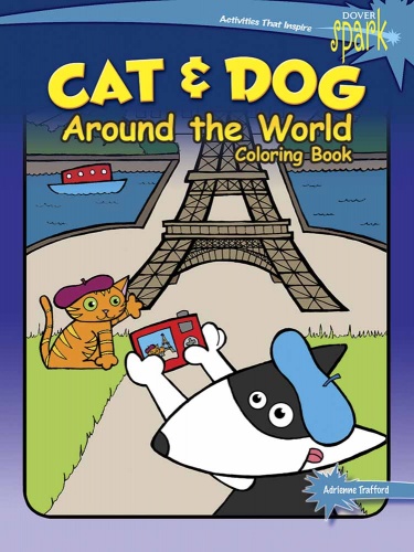SPARK Cat & Dog Around the World Coloring Book