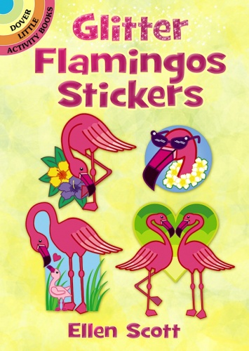 Glitter Flamingos Stickers