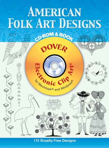American Folk Art Designs CD ROM and Book
