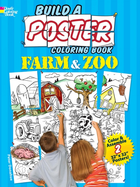 Build a Poster - Farm & Zoo Coloring Book