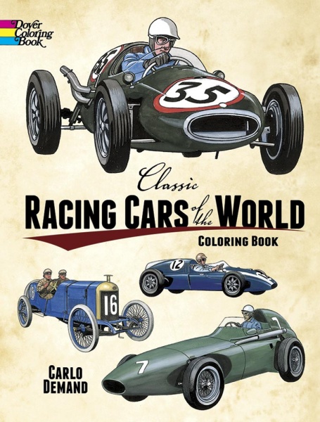 Classic Racing Cars of the World Coloring Book