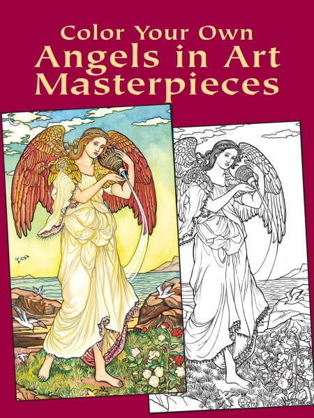 Color Your Own Angels in Art Masterpieces