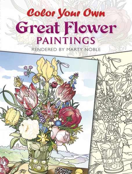 Color Your Own Great Flower Paintings