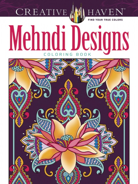 Creative Haven Beautiful Mehndi Designs Collection Coloring Book