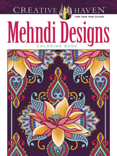 Creative Haven Beautiful Mehndi Designs Collection Coloring Book