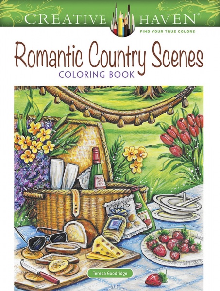 Creative Haven Romantic Country Scenes Coloring Book