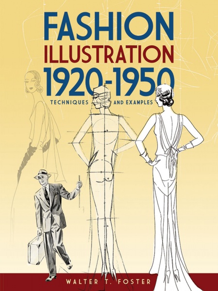 Fashion Illustration 1920-1950: Techniques and Examples