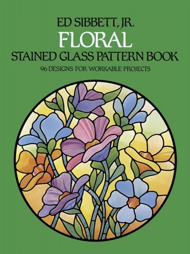 Floral Stained Glass Pattern Book