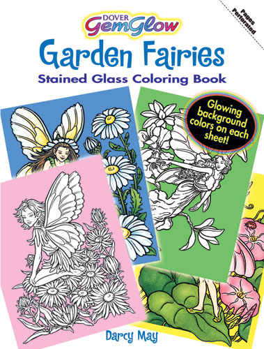 Gemglow Garden Fairies Stained Glass Coloring Book