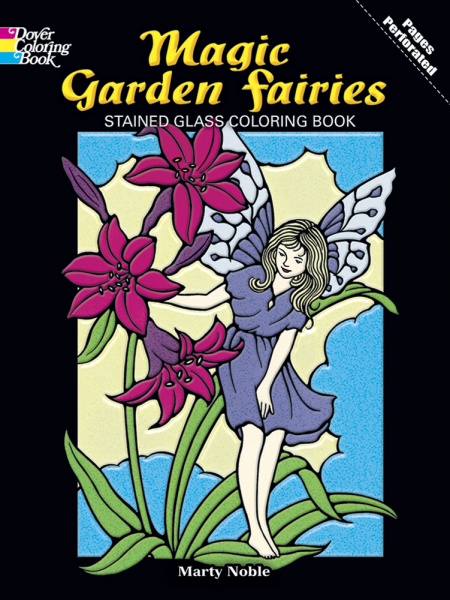 Magic Garden Fairies Stained Glass Colouring Book