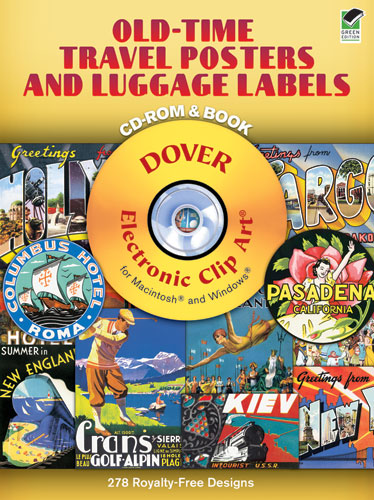 Old-Time Travel Posters and Luggage Labels CD-ROM and Book