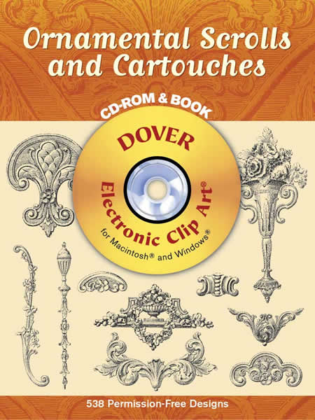 Ornamental Scrolls and Cartouches CD-ROM and Book