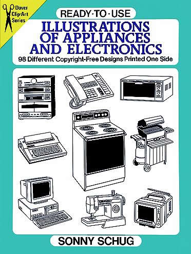 Ready-to-Use Illustrations of Appliances and Electronics