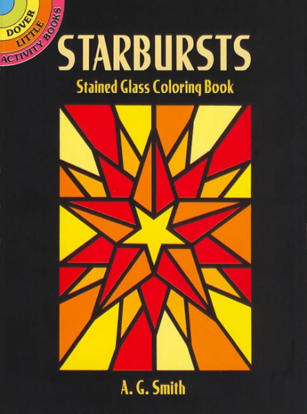 Starbursts Stained Glass Coloring Book