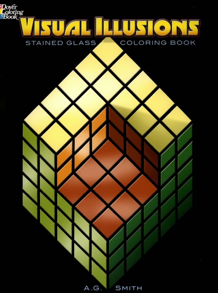 Visual Illusions Stained Glass Coloring Book