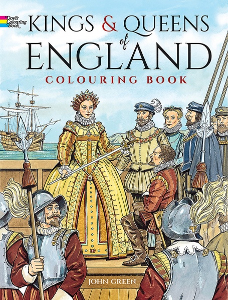 Kings and Queens of England Coloring Book