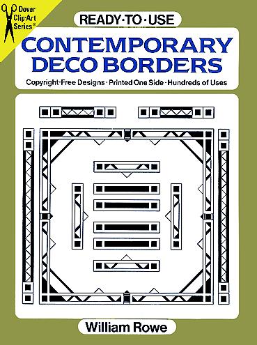 Ready-to-Use Contemporary Deco Borders
